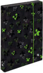 KARTON P+P Minecraft mintás füzetbox A/4, jumbo, OXY NEXT Green Cube, fekete-zöld (KPP-1-46125) - officetrade