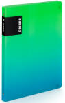 KARTON P+P Műanyag gyűrűskönyv A/4, 4 gyűrűs, OMBRE, zöld-kék (KPP-6-94225) - officetrade