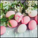 PAW Húsvéti papírszalvéta 33x33 cm 3 rétegű 20 lap/csomag Tojások virággal