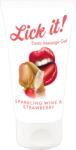 Lubry Lubrifiant Comestibil Lick-It Vin Spumant si Capsuni 50 ml