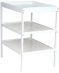 Qmini - Masuta de schimbat cu 2 polite pentru depozitare Alb (QM-CHANGING_TABLE_WHITE) Saltea de infasat