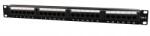 Gembird Patch panel Gembird NPP-C624CM-001, 19inch, 1U, 24 porturi, Cat6, UTP, Black (NPP-C624CM-001) - intend