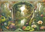 Interdruk - Puzzle Grădină flori pădure plante râu - 500 piese Puzzle