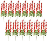 Clayre & Eef Set 12 flori artificiale rosii verzi (12) 30x12x110 cm (6PL0318R)