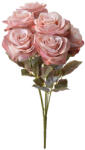 Clayre & Eef Buchet Trandafiri artificiali roz verzi 16x16x47 cm (6PL0309)