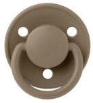 BIBS Suzeta din silicon cu tetina rotunda marime universala (0-3 ani) De Lux Dark Oak, 1 bucata, Bibs