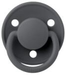 BIBS Suzeta din silicon cu tetina rotunda marime universala (0-3 ani) De Lux Iron, 1 bucata, Bibs