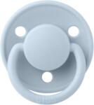 BIBS Suzeta din silicon cu tetina rotunda marime universala (0-3 ani) De Lux Baby Blue