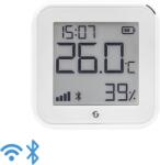 Shelly Смарт сензор за температура и влажност с дисплей Shelly H&T Gen3, Wi-Fi, Бял