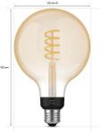 Philips Смарт LED димируема крушка Philips Hue Filament G125, 7W, 550 lm, E27, топла бяла 2100K (929002478101)
