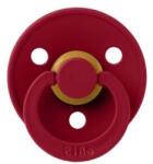 BIBS Suzeta din latex cu tetina rotunda 0 luni+ Colour Ruby, 1 bucata, Bibs