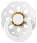 BIBS Suzeta din latex cu tetina rotunda pentru +6 luni Boheme White, 1 bucata, Bibs