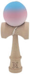 Flippy Kendama X Originala, Profesionala, Flippy, din Lemn, Rubber Grip, 18 cm, Gradient Albastru Roz Alb (teo-162303)