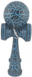 Flippy Kendama X Originala, Profesionala, Flippy, Cracked, din Lemn, 18 cm, Negru, Albastru (teo-163297)
