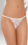 Softline Szexi tanga, Softline, String 2307, S-L, fehér, nyitott, rugalmas, poliamid, szexi, erotikus, mindennapi viselethez és intim együttléthez