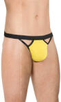 Softline Férfi tanga, Softline, Mens Thong 4530, One Size, sárga, poliamid, rugalmas, puha tapintású, klasszikus fazon, szexi