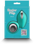 NS Novelties Bugyi vibrátor, NS Toys, Sugar Pop Leila, 6-10 cm, türkizkék, app-vezérelt és távirányítós, 12 mód, 3 sebesség, akkumulátoros, kompakt