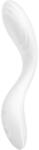 Satisfyer G-pont vibrátor, Satisfyer, Rrrolling Pleasure, 22 cm, fehér, akkumulátoros, vízálló, kétmotoros, mozgó golyós fej, bőrbarát szilikon, csendes
