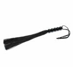 Rimba Korbács, Rimba, Whip, 36-40 cm, fekete, szilikon, rugalmas, strapabíró, BDSM-hez és szerepjátékhoz, fetish és S/M játékokhoz