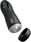 Pipedream - PDX Elite Szívó-vibráló műszáj maszturbátor, Pipedream PDX Elite, Suck-O-Matic, 26, 5 cm, fekete/füstszínű, akkumulátoros, puha TPE betéttel