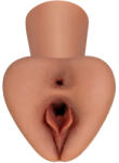 Pipedream - PDX Plus Kétvégű műpunci-műpopsi maszturbátor, Pipedream - PDX Plus, Pick Your Pleasure Stroker XL, XL méret, barna, realisztikus
