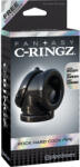 Pipedream - Fantasy C-Ringz Pénisz- és heregyűrű, Pipedream - Fantasy C-Ringz, Rock Hard Cock Pipe, 6-10 cm, fekete, vízálló, rugalmas TPR, stimuláló, erekciót fokozó