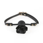 NS Toys Szájpöcök, NS Toys, Fetish & Fashion Kristine, 3, 5-3, 9 cm, fekete, bőrbarát szilikon, állítható műbőr pánt, BDSM