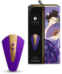 SHUNGA Csiklóvibrátor, Shunga, Obi, 11-15 cm, lila, akkumulátoros, vízálló, 5 sebesség és 10 vibrációs mód, világítással, ergonomikus, rugalmas fej, ABS