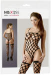 Orion - Mandy Mistery Line Hálós body és combfix szett, Orion - Mandy Mistery Line, Black Fishnet Sexy Set, One Size (S-L), fekete, varrásmentes, rugalmas, spagetti pántos