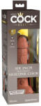 Pipedream - King Cock Elite Realisztikus vibrátor, Pipedream King Cock Elite, 6" Dual Density Vibrating Silicone Cock, 15 cm, bőrszín, akkumulátoros, tapadókorongos, vízálló