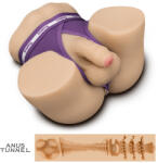 Lovetoy Műpopsi dildóval, Lovetoy, Streetgirl's #16, 8, 2 cm hajlítható dildó, 13 cm anál csatorna, testszínű, valósághű TPE, vízálló, tangával