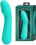 Pretty Love G-pont vibrátor, Pretty Love, Cetus, 11-15 cm, zöld, szilikon, akkumulátoros, vízálló, 12 rezgési mód, memóriafunkció, bársonyos, ívelt