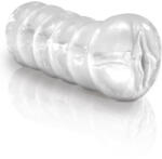 Pipedream - PDX Extreme Műpunci, Pipedream PDX Extreme, Clear-Leader Snatch, 11-15 cm, 6-6, 9 cm átmérő, színtelen, vízálló, stimuláló belső felület, TPR