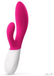 LELO G-pont vibrátor, Lelo, Ina Wave 2, 20 cm, rózsaszín, akkumulátoros, vízálló, kétmotoros, WaveMotion technológia, szilikon, csiklókaros