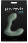 NS Novelties Vibrátoros prosztata masszírozó, NS Toys, Renegade Outlaw Sage, 11-15 cm, zöld, 2 motoros, akkumulátoros, vízálló, szilikon, perineum stimuláció