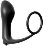 Pipedream - Anal Fantasy Collection Vibrációs análdugó péniszgyűrűvel, Pipedream - Anal Fantasy Collection, Ass-Gasm, 6-10 cm, fekete, szilikon, vízálló, elemes (1 x AAA)