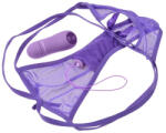 Pipedream Bugyi vibrátor, Pipedream - Fantasy For Her, Petite Panty Thrill-Her, 6-10 cm, lila, One Size, távirányítós, 20 rezgésmód, akkumulátoros, tanga