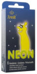 Amor Óvszer, Amor, Neon, 6 darabos kiszerelés, neon színű, foszforeszkáló, latex anyag, minőségi kivitel