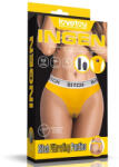 Lovetoy Vibrációs bugyi távirányítóval, Lovetoy, Bitch, XS/S, sárga, pamut, akkumulátoros, 3 program, 7 sebesség, 10 m hatótáv, G-pont stimulálásra