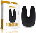 Lovetoy Csiklóvibrátor, Lovetoy, O-Sensual Rapture Twin, 6-10 cm hossz, 5, 5-5, 9 cm átmérő, fekete, szilikon, akkumulátoros, vízálló, 7 mód, 4 sebesség
