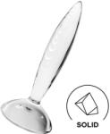 Satisfyer Anál plug, Satisfyer, Sparkling Crystal, 19 cm, színtelen, boroszilikát üveg, bordázott, széles talp, hőjátékhoz alkalmas, vízálló