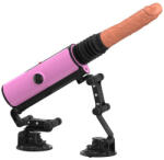 Mistress Szexgép, Mistress, Sex Machine VIII, 11-15 cm, testszínű, melegítős, vezeték nélküli távirányítóval, tapadókorongos