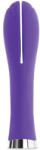 Loverzzz Nonfiguratív vibrátor, Loverzzz, Luxe Juliet Dual Seven, 16-20 cm, lila, szilikon, 7 funkciós, akkumulátoros, vízálló, hipoallergén, selymes felületű