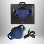 Rocks-Off Péniszvibrátor, Rocks-Off, Palm, 11-15 cm, kék, szilikon, ujjgyűrűs kialakítás, hullámos stimuláló felszín, 10 rezgésmód, akkumulátoros, vízálló