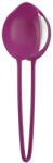 FUN FACTORY Gésa golyó, Fun Factory, Smartball Uno, 3, 5-3, 9 cm átmérő, 40 g, lila, szilikon, vízálló, mozgásra rezgő hatású, ergonomikus, Kegel edzéshez