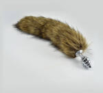 Lovetoy Análdugó, Lovetoy, Metal Anal Tail Small 2, 6-10 cm hosszú, 2, 5-2, 9 cm átmérő, ezüst, fém, szőrmés farokkal, spirál mintázatú, uniszex