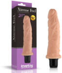 Lovetoy Realisztikus vibrátor, Lovetoy, Real Feel, 19 cm, testszínű, fröccsenésálló, állítható rezgés, elemes (2×AAA, nem tartozék), szilikon bevonat