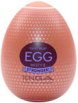 TENGA Maszturbátor tojás, Tenga, EGG Misty II, 6-10 cm, színtelen, rugalmas TPE, texturált belső, vízálló, többször használható, síkosítóval