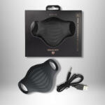 Rocks-Off Vibrációs maszturbátor, Rocks-Off, Palm, 11-15 cm, fekete, szilikon, 10 funkciós, ujjgyűrűs, bordázott, akkumulátoros, vízálló