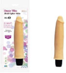 Loverzzz Realisztikus vibrátor, Loverzzz, Charmly Super Vibe Real Cyber Skin No. 3, 26-30 cm, testszínű, vízálló, bőrszerű TPE, állítható rezgés, elemes